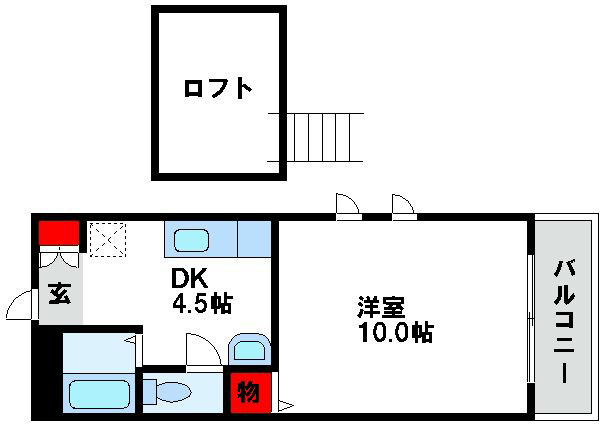 【グランドール海老津駅前の間取り】