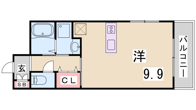 ジアコスモ神戸三宮の間取り