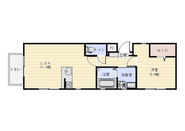 カリエンなめだの間取り