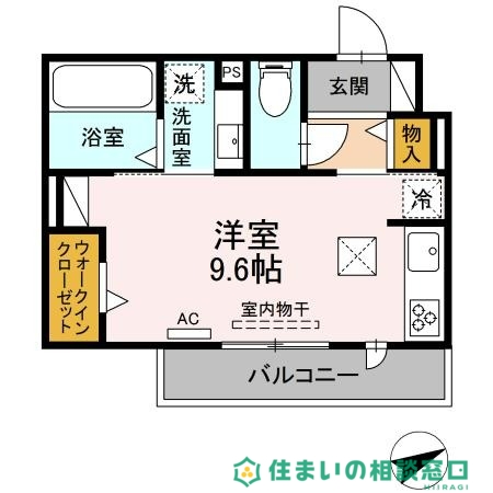 岡崎市両町のアパートの間取り