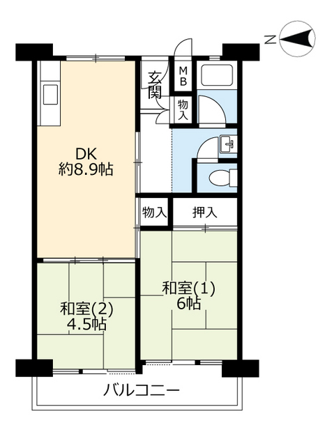 ＵＲ南港前の間取り