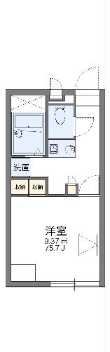 レオパレスチャスティティの間取り