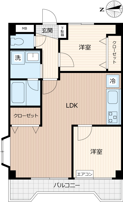 【ヒルトップ多摩平の森の間取り】