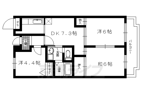 ローレルコート五番館の間取り