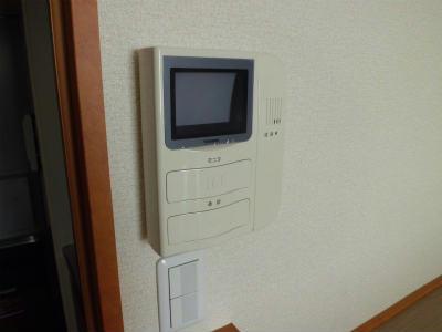 その他　玄関先の来客の顔がバッチリ映るモニターホン。