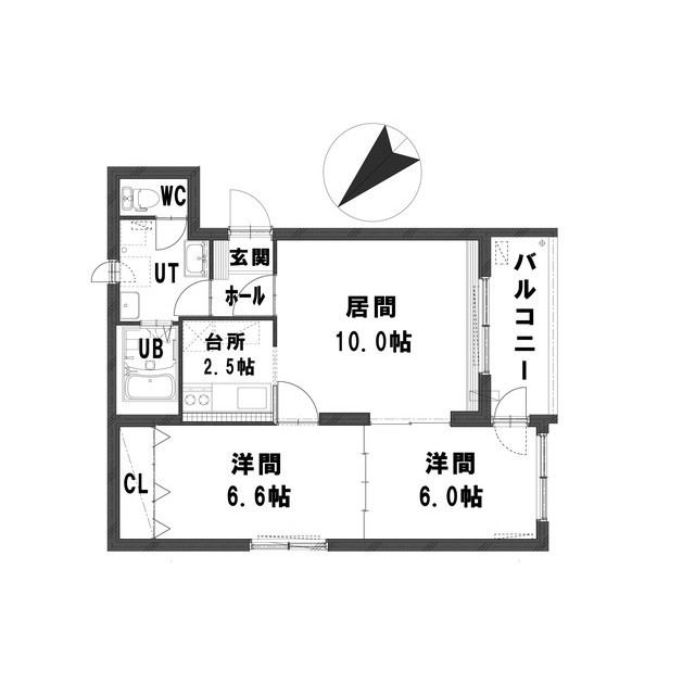 グランメール南郷通IIIの間取り