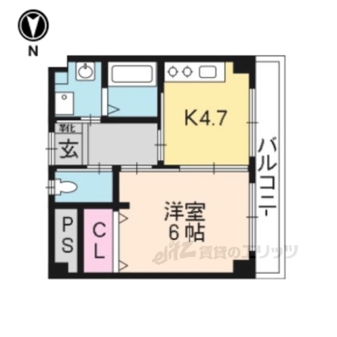 【大津市大萱のマンションの間取り】