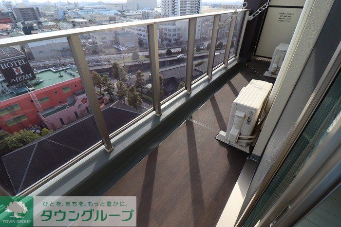 【松戸市西馬橋幸町のマンションのバルコニー】