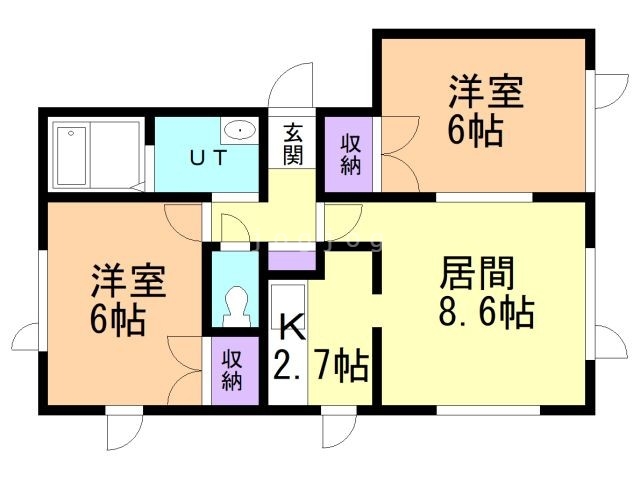 コンフォース篠路１の間取り