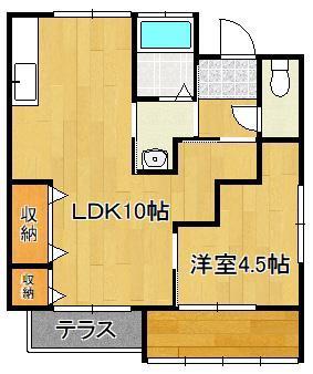 サンハイツ太賀の間取り