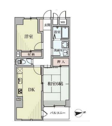 江東区南砂のマンションの間取り