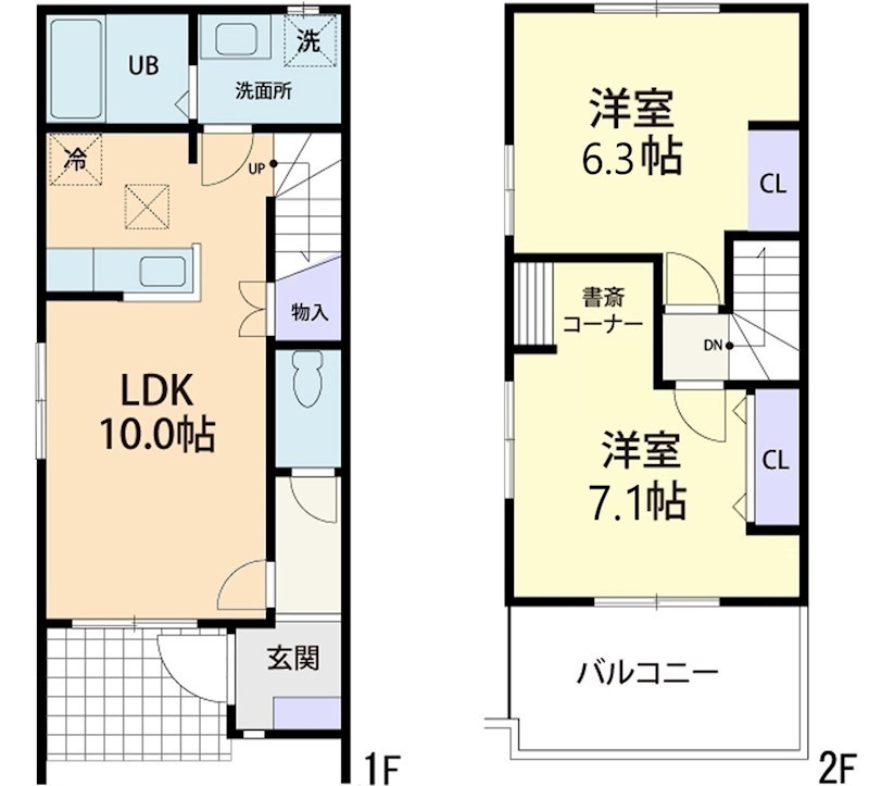 森の泉II Bの間取り