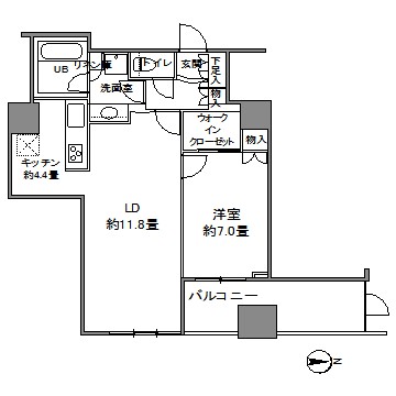 カスタリアタワー品川シーサイドの間取り