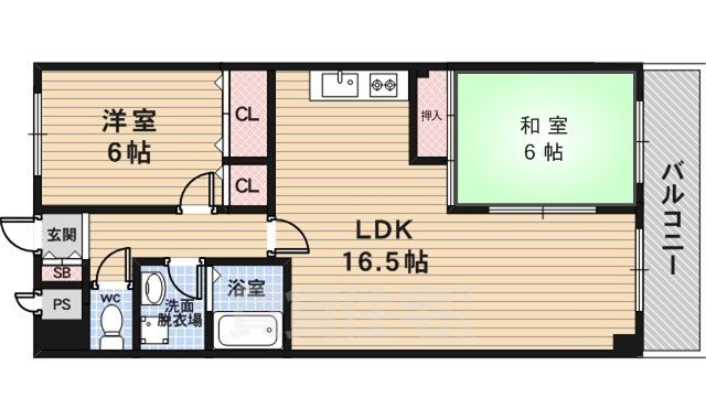 リバーサイド橋忠の間取り