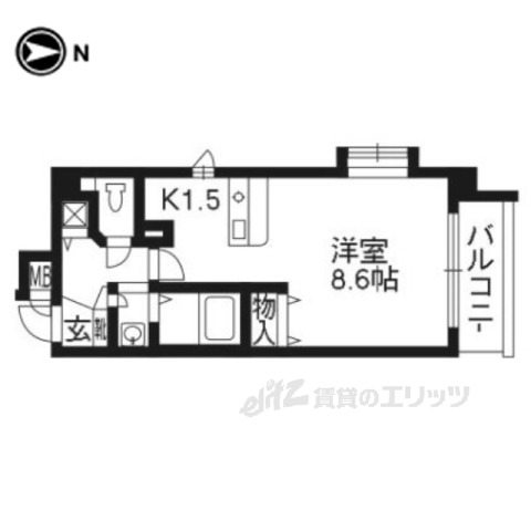 プレサンス京大東の間取り