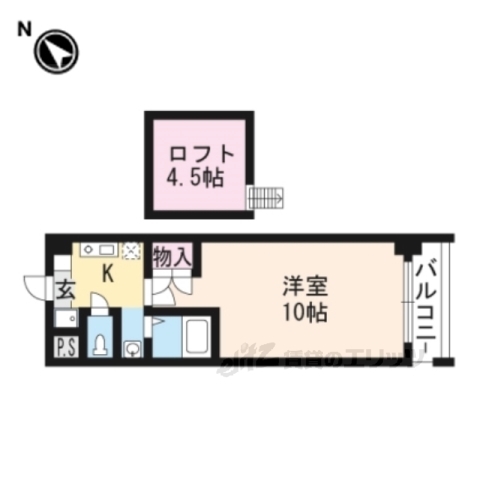 草津市野路のマンションの間取り