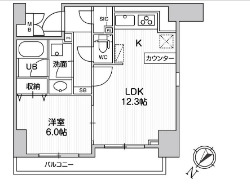 Alpha Prime日本橋EASTの間取り