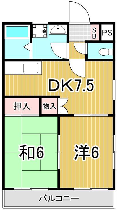 ジュネス南綾瀬の間取り