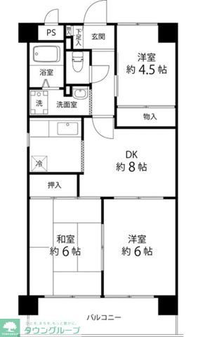 川口市芝のマンションの間取り