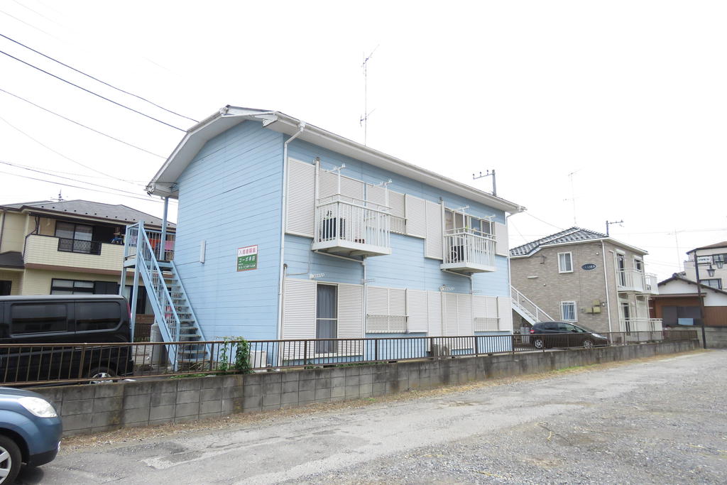 建物外観　全室角部屋のアパートです