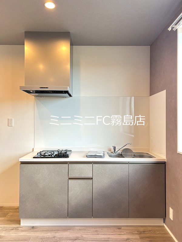 キッチン　２口ガスコンロ付きキッチン