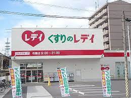 ドラックストア　（株）レデイ薬局／くすりのレデイ花園店（ドラッグストア）まで593m