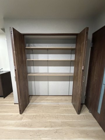 収納　たっぷりとした収納スペースです