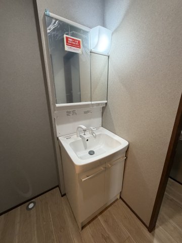 洗面設備　広い洗面スペース