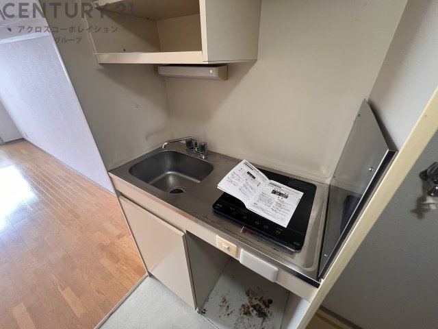 キッチン　１口電気コンロついてます♪