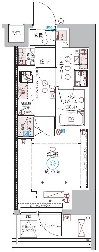 クレヴィスタ品川西大井IIの間取り写真