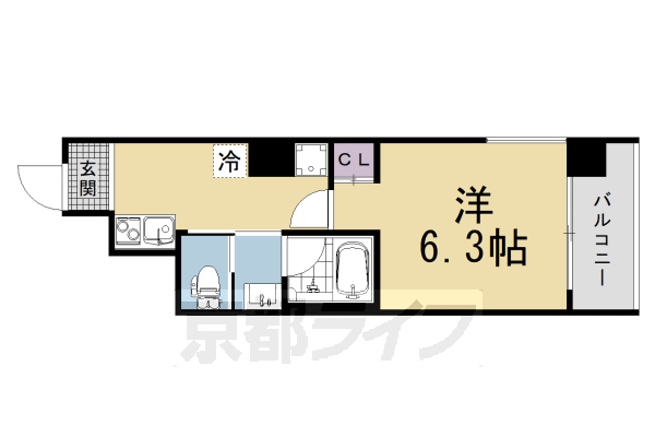 Vine Oak中京区竹屋町計画の間取り写真