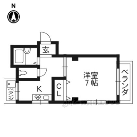 コーポ下山の間取り写真