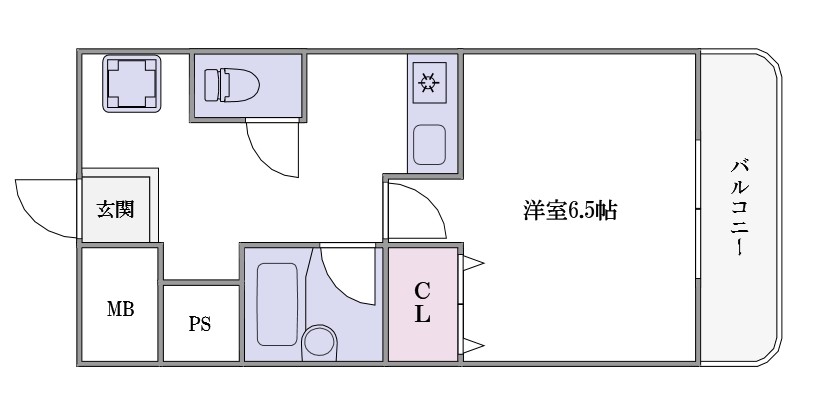 ピュアサクラ松屋町の間取り写真