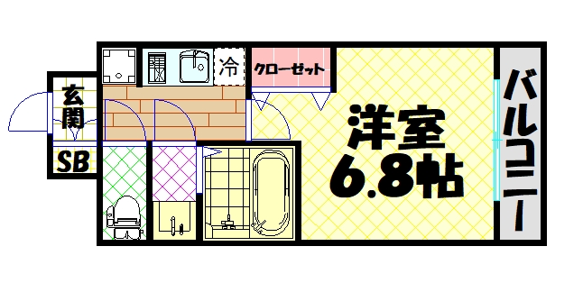 フォーリアライズ大正ノーブルの間取り写真