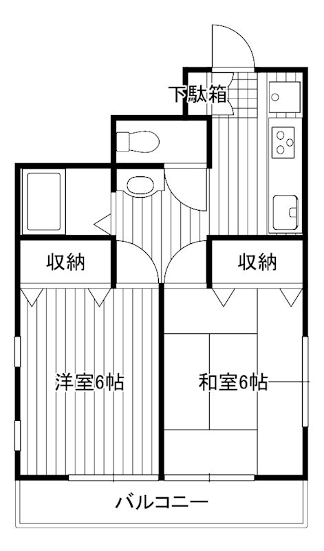 鶴淵荘の間取り写真