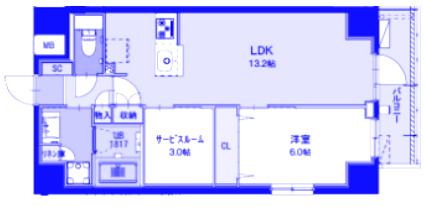 フレッチェ横浜の間取り写真