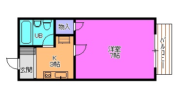 加古川市平岡町一色西のアパートの間取り