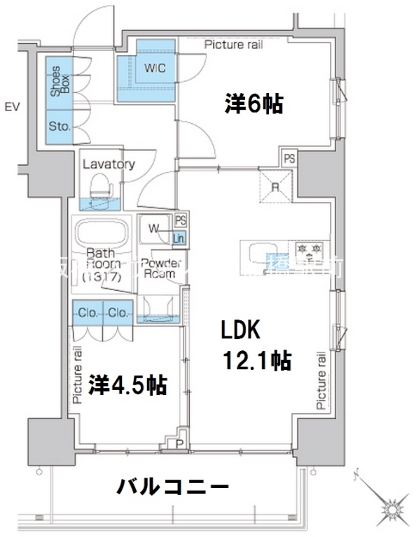 ルフォンプログレ滝野川の間取り