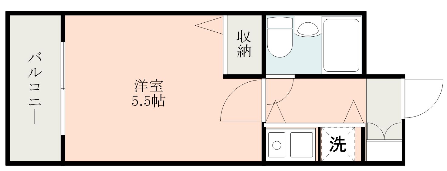 鹿児島市上荒田町のマンションの間取り