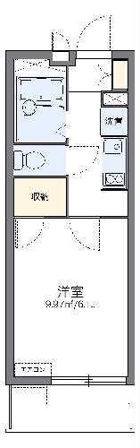 レオパレス樽崎の間取り