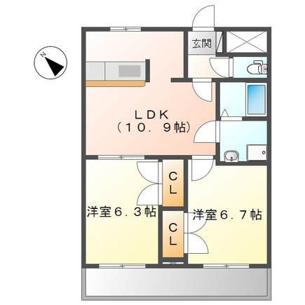 【タイムスクエアの間取り】