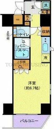 港区西麻布のマンションの間取り