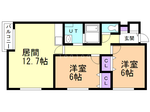 ハイツあかりの間取り