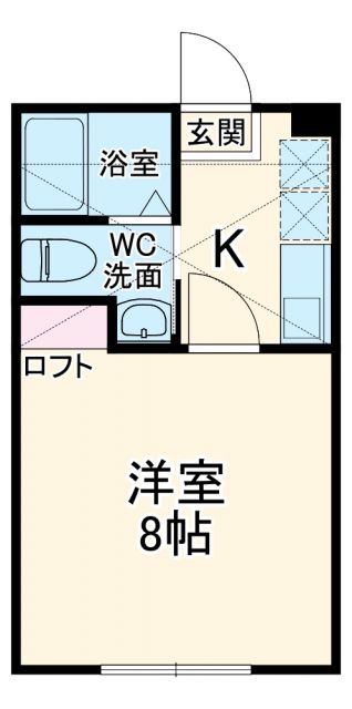 神奈川県横須賀市三春町１（アパート）の賃貸物件の間取り