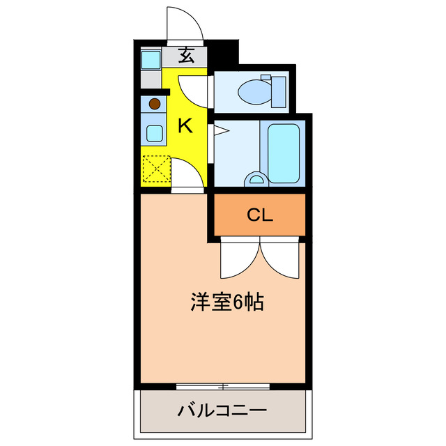 浜松市中央区尾張町のマンションの間取り