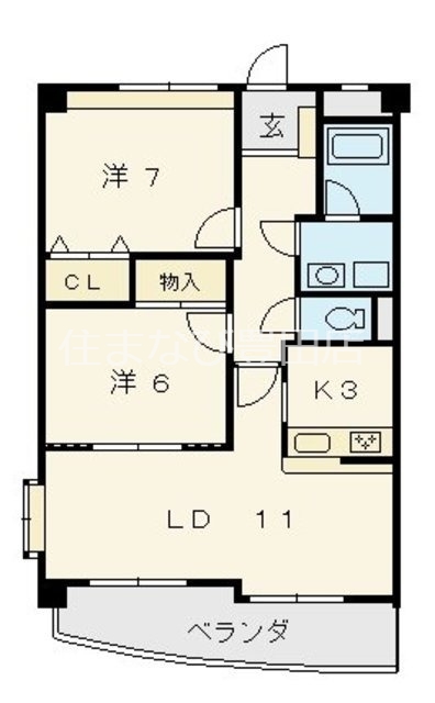 クレジュール東山の間取り