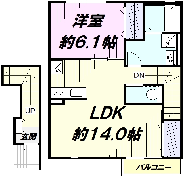 デュラカーサ 羽村Iの間取り