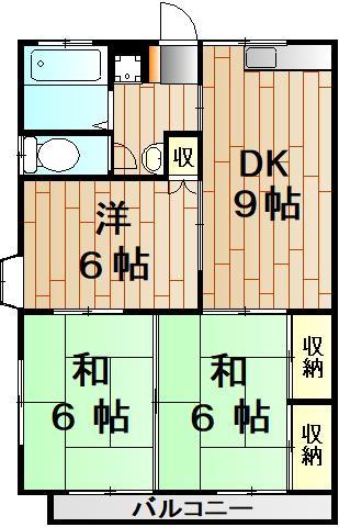 ニイハイツIの間取り