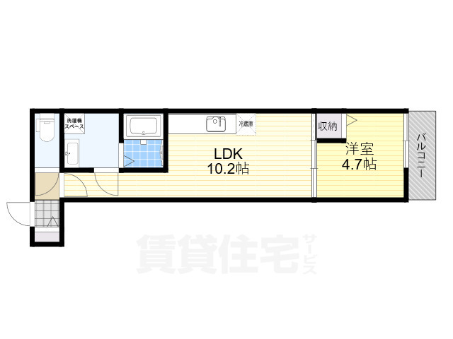 クレアール芝辻町の間取り