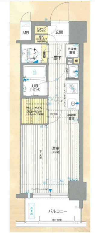 アスヴェル神戸元町海岸通の間取り